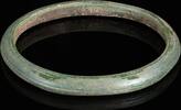 Byzantinischer Armreif aus grünlichem Glas, Schmuck-Sammlung -