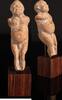 Egyptian ceramic figure of a naked man on a stand, Ptolemaic era -