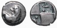 Greek Hemidrachm CHERSONESOS (Thrace) AR Hemidrachm. VF+/EF. Lion - Quadripartite incuse. -