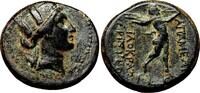 Greek AE19 APAMEIA (Phrygia) AE19. EF-/EF. c. 88-49 BC. Tyche - Marsyas. -