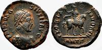 Roman Empire AE3 (Nummus) THEODOSIUS I AE3 (Nummus). EF-/EF. Antioch mint. GLORIA ROMANORVM. -