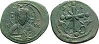 Byzantine Empire Follis NICEPHOROS III AE Follis. VF+. AD 1078-1081. Constantinople mint. Christ - Cross -