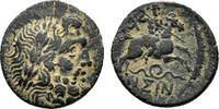 Greek AE17 ISINDA (Pisidia) AE17. VF+. Year 1 = 25/24 BC. Warrior. -