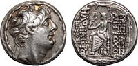 Greek Tetradrachm ANTIOCHOS IX Eusebes AR Tetradrachm. EF-. Antioch mint. Zeus. -