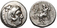 Greek Drachma PHILIP III ARRHIDAIOS AR Drachma. EF-/VF+. Sardis mint. Zeus. -