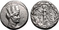 Greek Tetradrachm ARADOS (Phoenicia) AR Tetradrachm. VF+. 77/6 BC. Tyche. -