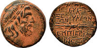 Greek AE20 SELEUKEIA PIERIA AE20. VF+/EF-. Time of Alexander I Balas. Zeus - Thunderbolt. -