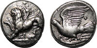 Greek Hemidrachm SICYON (Sicyonia) AR Hemidrachm. VF+/EF. Ca. 330-280 BC. Chimera. -