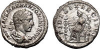 Roman Empire AD 218-219 ELAGABALUS AR Denarius. EF/EF-. The Fidelity of the Army. SUP / SUP-