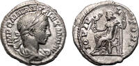 Roman Empire Denarius SEVERUS ALEXANDER AR Denarius. EF. Jupiter. -