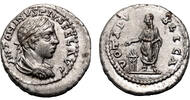 Roman Empire AD 218-219 ELAGABALUS AR Denarius. EF. Emperor. SCARCE! SUP