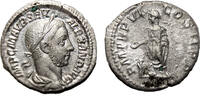 Roman Empire Denarius SEVERUS ALEXANDER AR Denarius. EF+/VF+. Emperor. -
