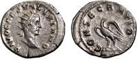 Roman Empire Antoninianus VALERIAN II AR Antoninianus. EF-. The consecration. -