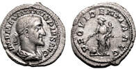 Roman Empire AD 235 MAXIMINUS I THRAX AR Denarius. EF. The providence. SUP