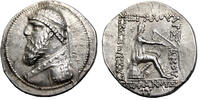 Parthian Empire Tetradrachm PARTHIA. MITHRADATES II AR Tetradrachm. EF. Seleukeia on the Tigris mint. CHOICE -