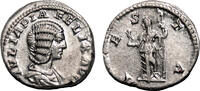 Roman Empire Denarius JULIA DOMNA AR Denarius. EF/EF+. Vesta. -