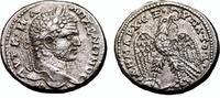 Roman Provincial Tetradrachm CARACALLA AR Tetradrachm. EF-/EF. Antioch mint. Eagle over Leg and Thigh. -