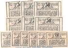 Serienscheine DE 12 Scheine kpl. 1921 Notgeld Norder Dithmarschen 983.4.... 85,00 EUR  + 200,00 EUR frais d'envoi