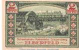 Serienscheine DE 2 Mk. Nr.4 Notgeld Stadt Elberfeld 324.1 , 1 Mark Schein Nr.2 -grün- in kfr. von 1920 NRW -