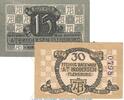 Notgeld DE 2 Scheine kpl. Notgeld Brodersen Flensburg 365.1 , Set mit 2 Scheinen in kfr. von 1920 , SH -