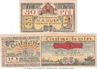 Serienscheine DE 3 Scheine kpl. Notgeld M.A. Duer Flensburg 366.1 , Set mit 3 Scheinen in kfr. o.D. Schleswig -