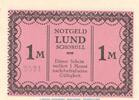DE Notgeld Lund Schobüll 1 Mk. --Kn-- Notgeld Gemeinde Lund-Schobüll 844.2.a , 1 Mark -Mit Kennummer- in kfr. o.D. SH -