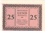 Serienscheine DE 25 Pf. Notgeld Gemeinde Lund-Schobüll 844.1.b , 25 Pfennig -altrosa- in kfr. o.D. SH -