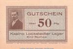 Serienscheine DE 50 Pf. Notgeld Lockstedter Lager 811.1.a , 50 Pfennig Schein in kfr. o.D. Schleswig -