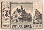 Seriennotgeld Deutschland 50 Pfennig -C- Notgeld Hotel Germania Osnabrück 1030.1 , 50 Pfennig Schein -C- in kfr. o.D. NDS -