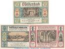 Serienscheine DE 3 Scheine kpl. Möllenbeck , Notgeld Set mit 3 Scheinen in kfr. M/G 893.1 , NDS 1921 -