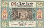 Serienscheine DE 50 Pf. Notgeld Gemeinde Möllenbeck 893.1 , 50 Pfennig Schein in kfr. von 1921 , NDS -