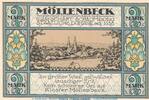 Serienscheine DE 2 Mk. Notgeld Gemeinde Möllenbeck 893.1 , 2 Mark Schein in kfr. von 1921 , NDS -