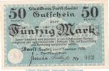 DE 50 Mark Notgeld Stadt Forst , 50 Mark Schein in gbr. Geiger 147.04.c von 1918 , BBG -