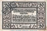 DE 20 Mark Notgeld Stadt Freiburg , 20 Mark -verlängert- in gbr. Müller 1565.2 von 1922 -