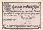 DE 500.000 Notgeld Stadt Füssen , 500.000 Mark Schein in gbr. Keller 1657.a von 1923 , BAY -