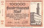 DE 100.000 Mk. Notgeld Stadt Fürth , 100.000 Mark Schein in gbr. Keller 1654.c von 1923 Bayern -