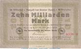 DE 10 Mia. Notgeld Kreis Aurich , 10 Milliarden Mark Schein in L-gbr.E Keller 204.d , 1923 -