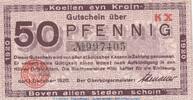 DE 50 Pf. Notgeld Stadt Köln , 50 Pfennig Schein in kfr. Tieste 3565.105.47 , 1920 RHL -