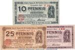DE 3 Scheine kompl. Notgeld Stadt Köln , Set mit 3 Scheinen in kfr. Tieste 3565.105.55-62 von 1920 -
