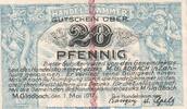 Notgeld 20 Pfennig Schein Notgeld Handelskammer M. Gladbach , 20 Pfennig Schein in kfr. Tieste 4710.05.05 -