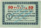 Notgeld DE 50 Pf. Namslau , Notgeld 50 Pfennig Schein in kfr. Tieste 4755.05.32 , Schlesien 1918 -