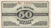 Kleingeld 1914-1922 50 Pf. Bad Oldesloe , Notgeld 50 Pfennig Schein in kfr. Tieste 5375.05.01 o.D. SH -