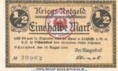 DE 1/2 Mk. Notgeld Stadt Scharmbeck , 1 halbe Mark Schein in kfr. Tieste 6465.05.02 , 1918 -
