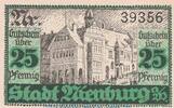 DE 25 Pf. Stadt Nienburg Weser , 25 Pfennig Schein in kfr. Tieste 5105.05.05 , NDS -