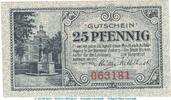 Kleingeld 1914-1922 25 Pf. Notgeld Stadt Borken , 25 Pfennig Schein in kfr. Tieste 0840.05.05 von 1920 NRW -