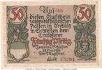 Notgeld DE 50 Pf. Notgeld Stadt Trebnitz, 50 Pfennig Schein in kfr. Tieste 7400.15.21 von 1918 SLN -