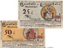 Seriennotgeld Deutschland 2 x Notgeld Lilienthal -G- kompl. Notgeld Sparkasse Lilienthal 802.11 , Set mit 2 Scheinen Serie G in kfr. 1921 -