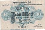 DE 10 Mk. Notgeld Stadt Hof , 10 Mark Schein in gbr. Geiger 239.02 von 1918 , Bayern -