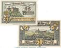 Notgeld DE 2 Scheine kpl. Notgeld der Stadt Ranis 1096.1 , Set mit 2 Scheinen in kfr.von 1921 , Thüringen -