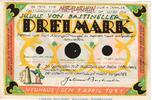 Serienscheine DE 3 Mk. Notgeld Bastineller Neuhaus 944.3 , 3 Mark Schein in kfr. von 1921 , Westfalen -
